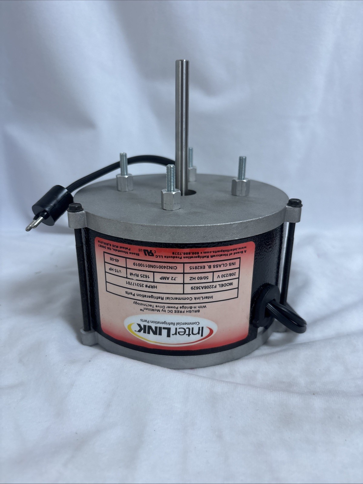 Interlink Motor F2208A3629 25317701 1/15hp 208/230v