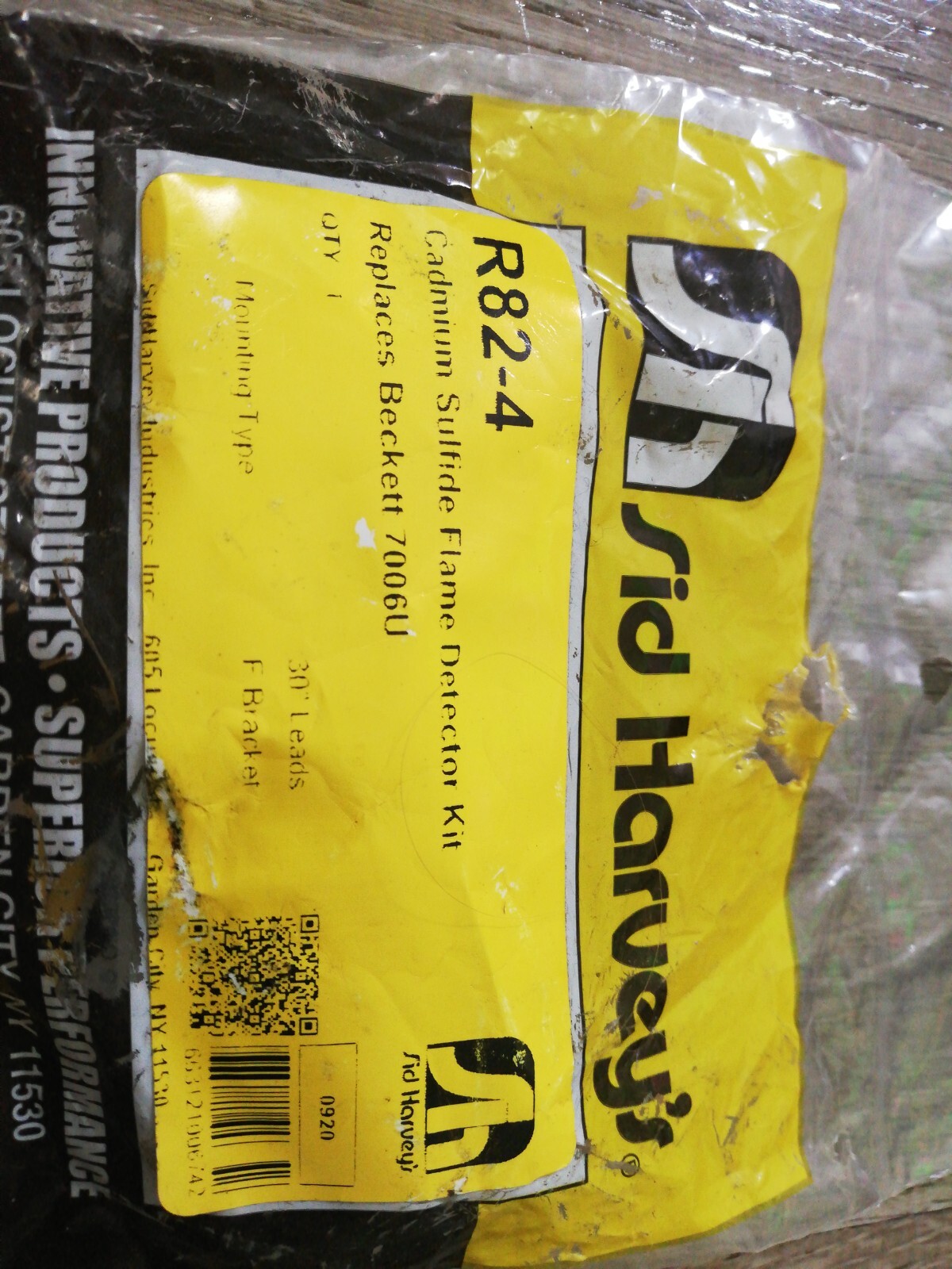 New Sid Harvey #R82-4 Cadmium Sulfide Flame Detector Kit / Oil Line