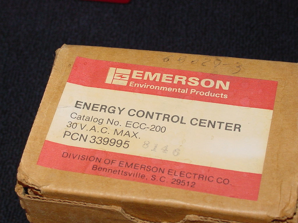 Emerson ECC-200 Energy Control Center 30V A.C. Max, PCN 339995, NEW IN BOX!