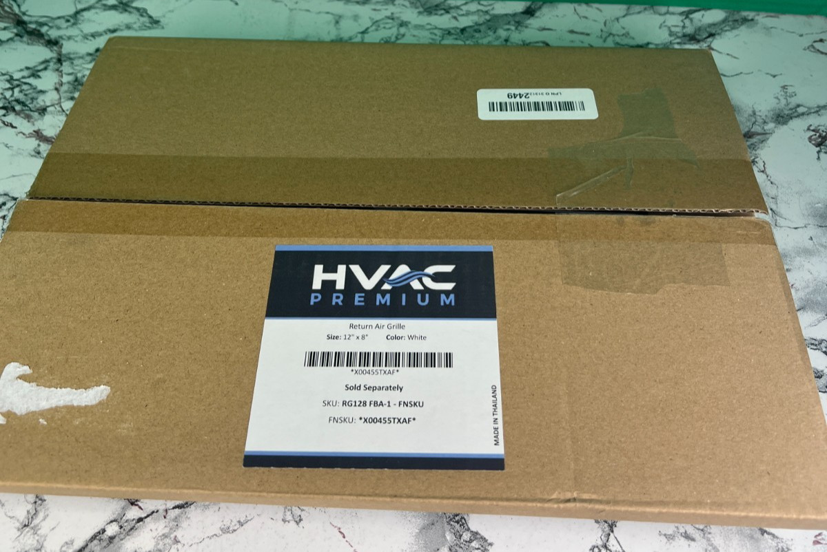 HVAC Premium 12″ x 8″ White Return Air Grille Lot of 3 Vent Cover RG128 FBA-1