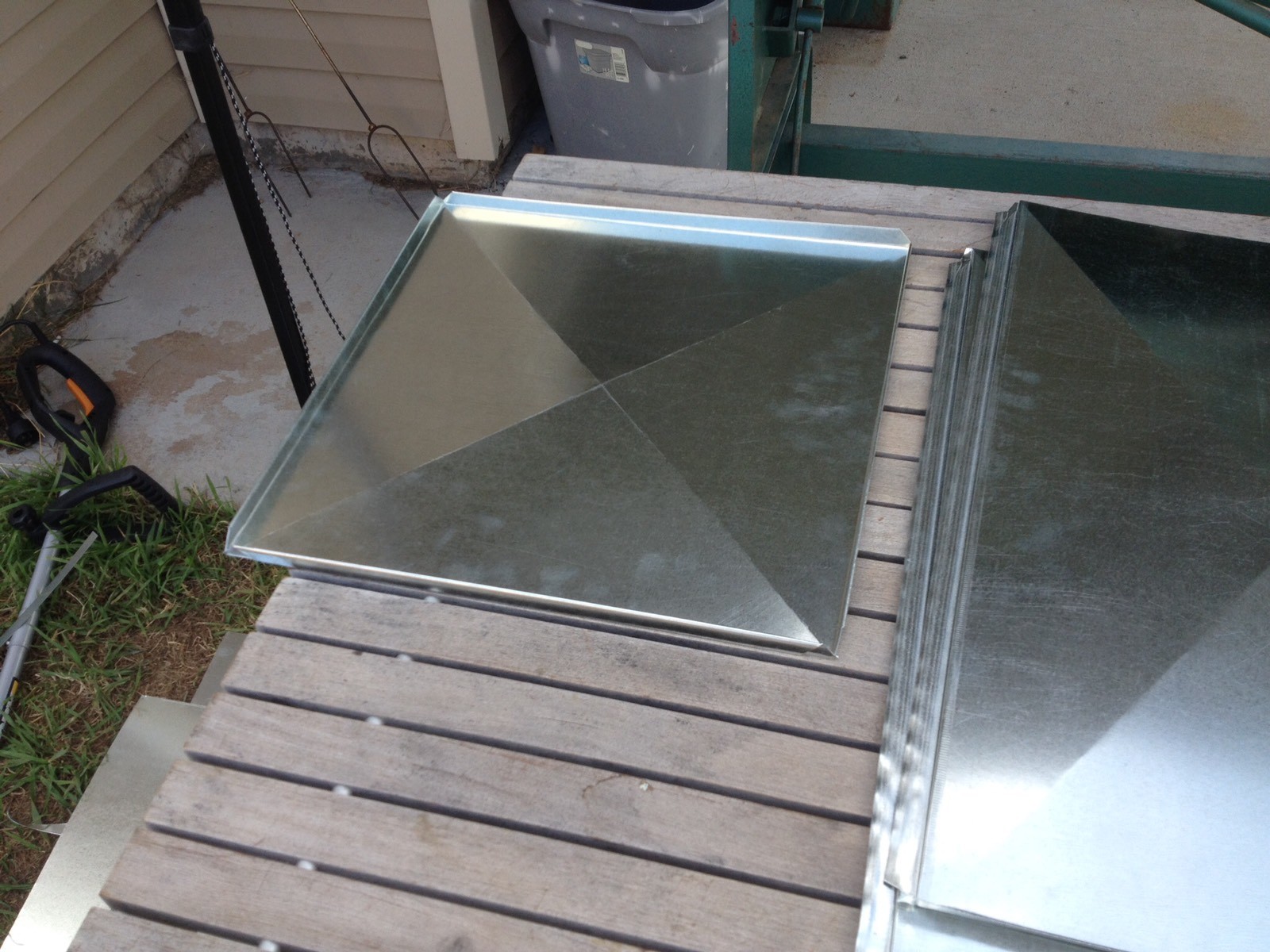 SUPPLY AIR DUCT PLENUM 20 X 16.5 X 36 LONG GALVANIZED STEEL 26 GAUGE