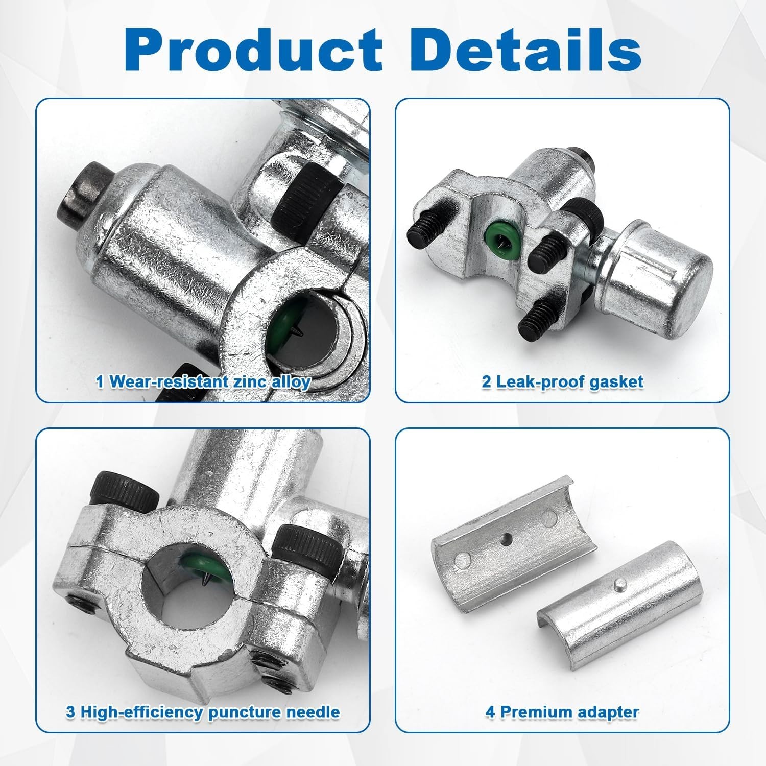 10 PCS BPV31 Bullet Piercing Valve Kits Refrigerator Tap 1/4 5/16 3/8 Inch