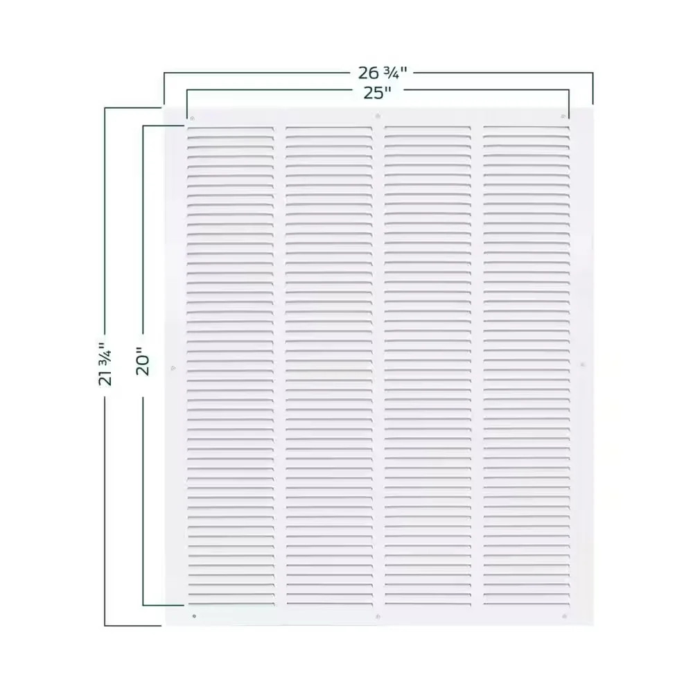 20 in. x 25 in. Steel Return Air Grille