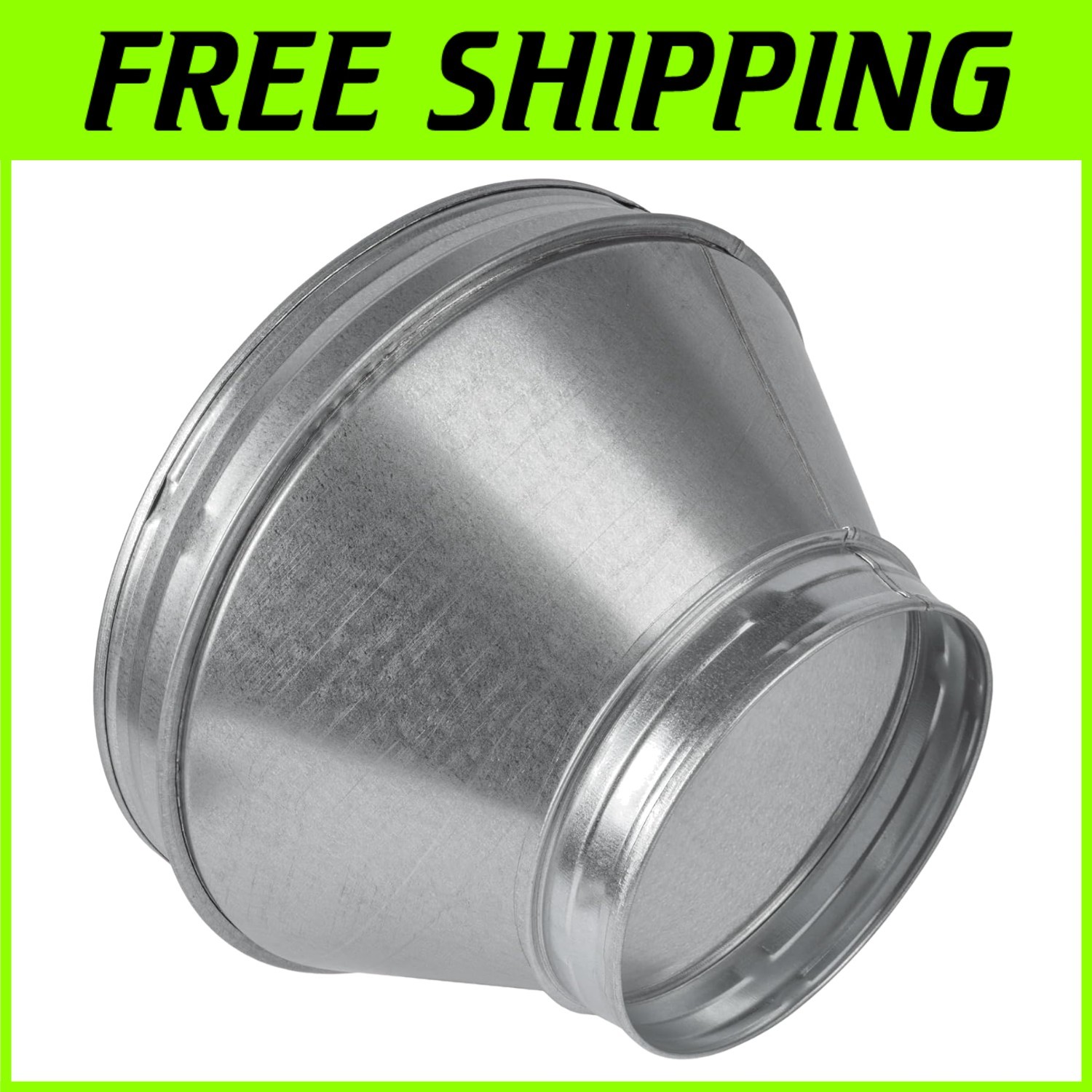 HVAC Round Duct Reducer – Ventilation System Coupling Free USA Shipping