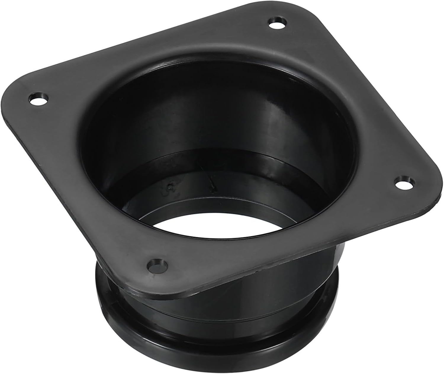 4-Inch Duct Connector Flange, Square to Round Wall Plate for Ventilation & Dr…
