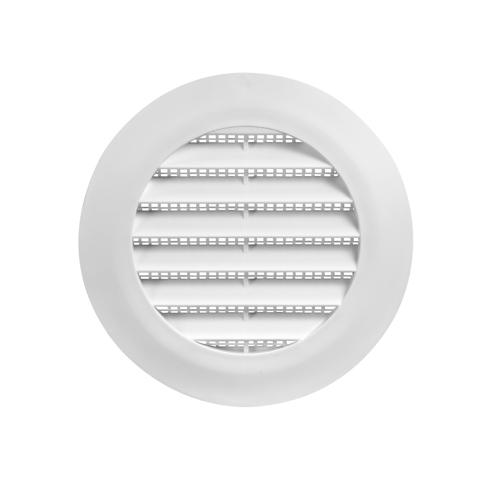 4 inch White Plastic Flush Mount Round Vent – Friction Fit – (36 Vents)