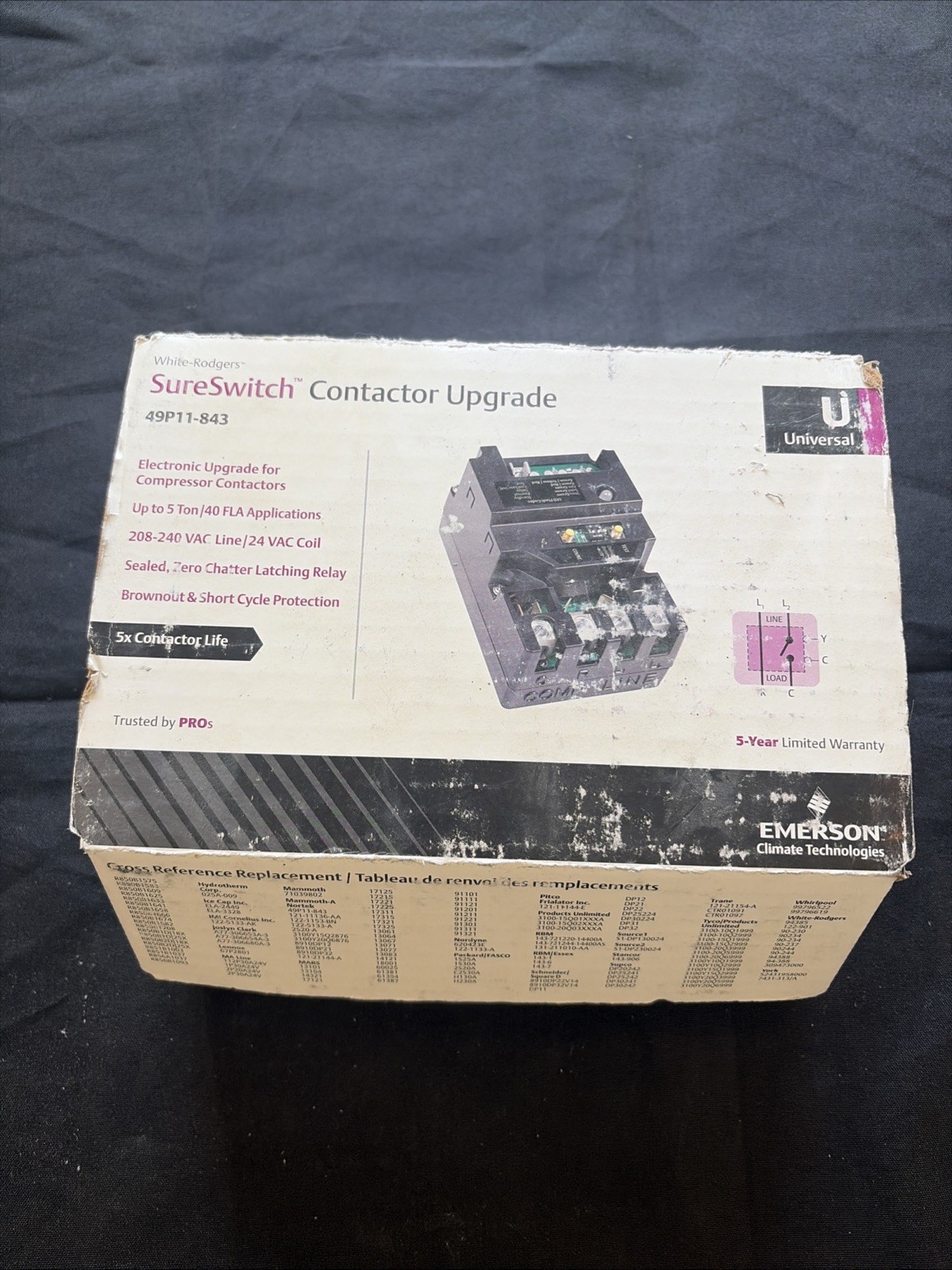 NEW White Rodgers Sure Switch #49P11-843 Universal Electronic Contactor Upgrade