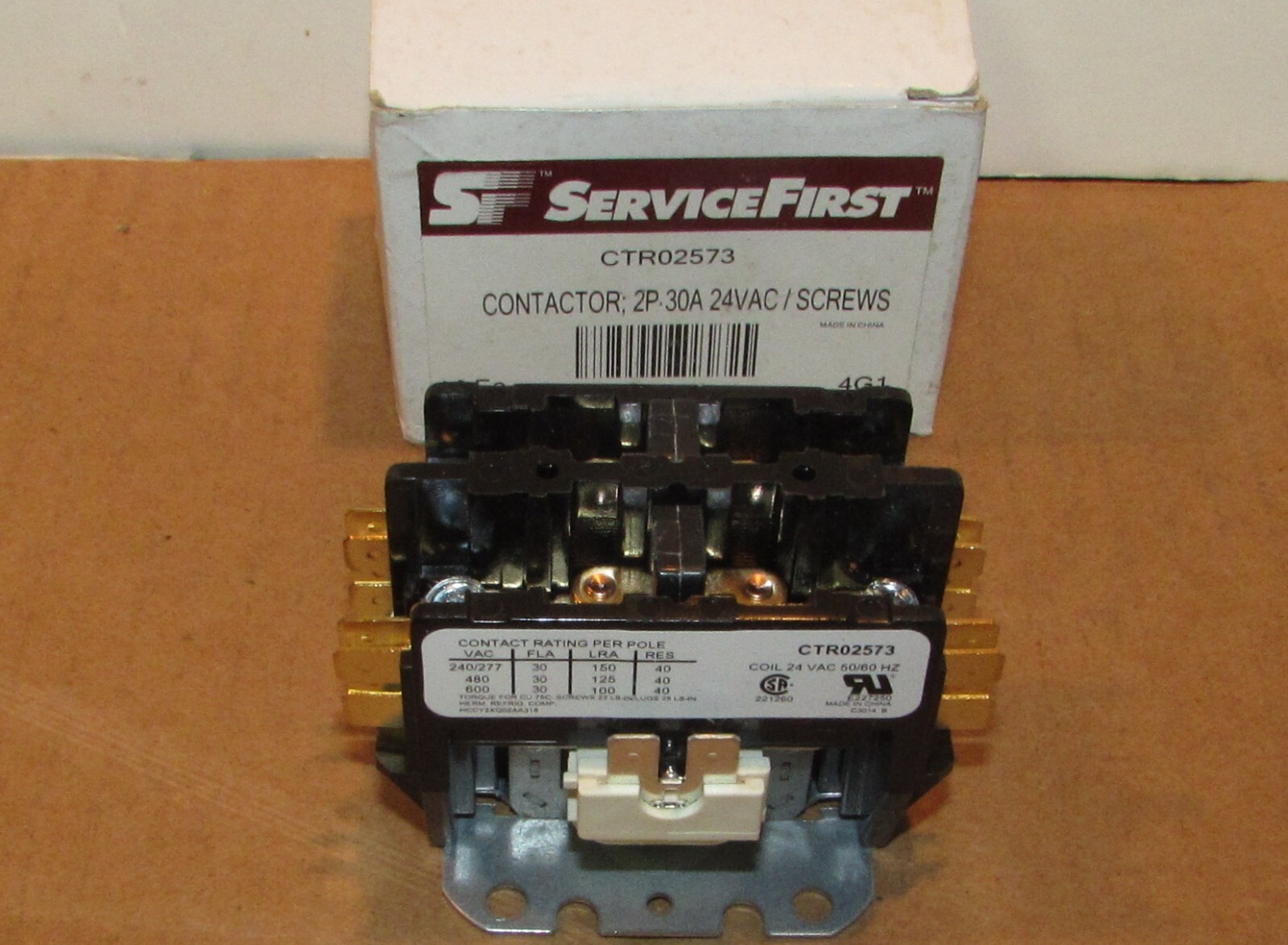 Trane American Standard Relay Contactor 2 Pole 24v CTR2573 CTR02573
