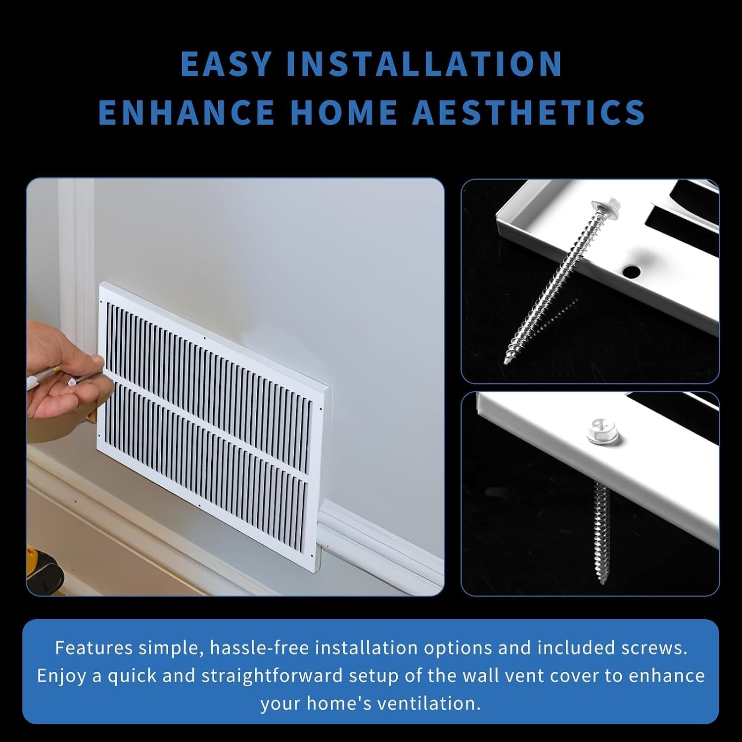 Elegant 30×6 Return Air Grille with Steel Finish – Maximize Airflow & Efficiency