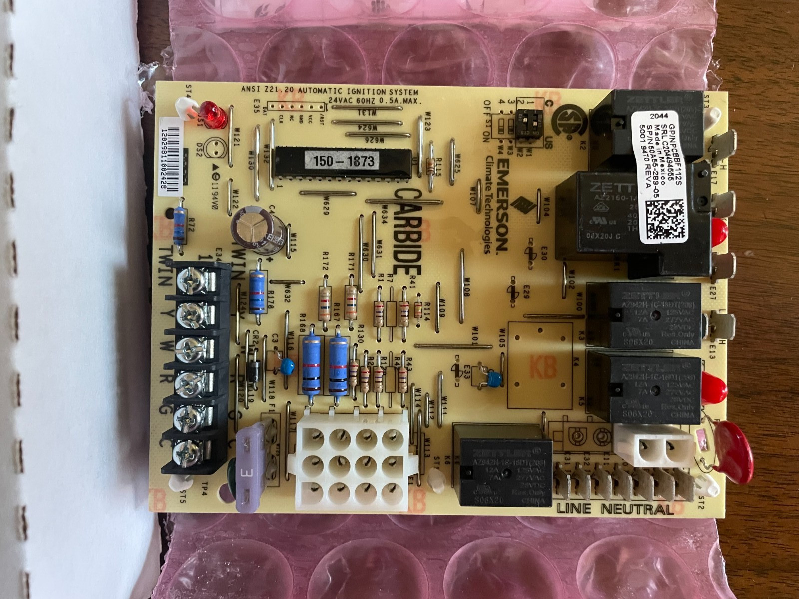 50A55-289-05 Furnace control circuit board PCBBF112S