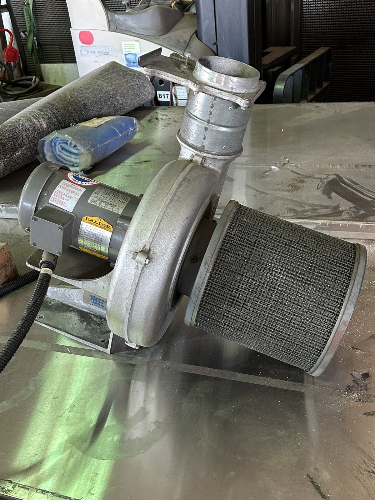 American Fan AF-10 Centrifugal Blower w/ Baldor 3ph .5hp Motor 220/440V 1425 rpm