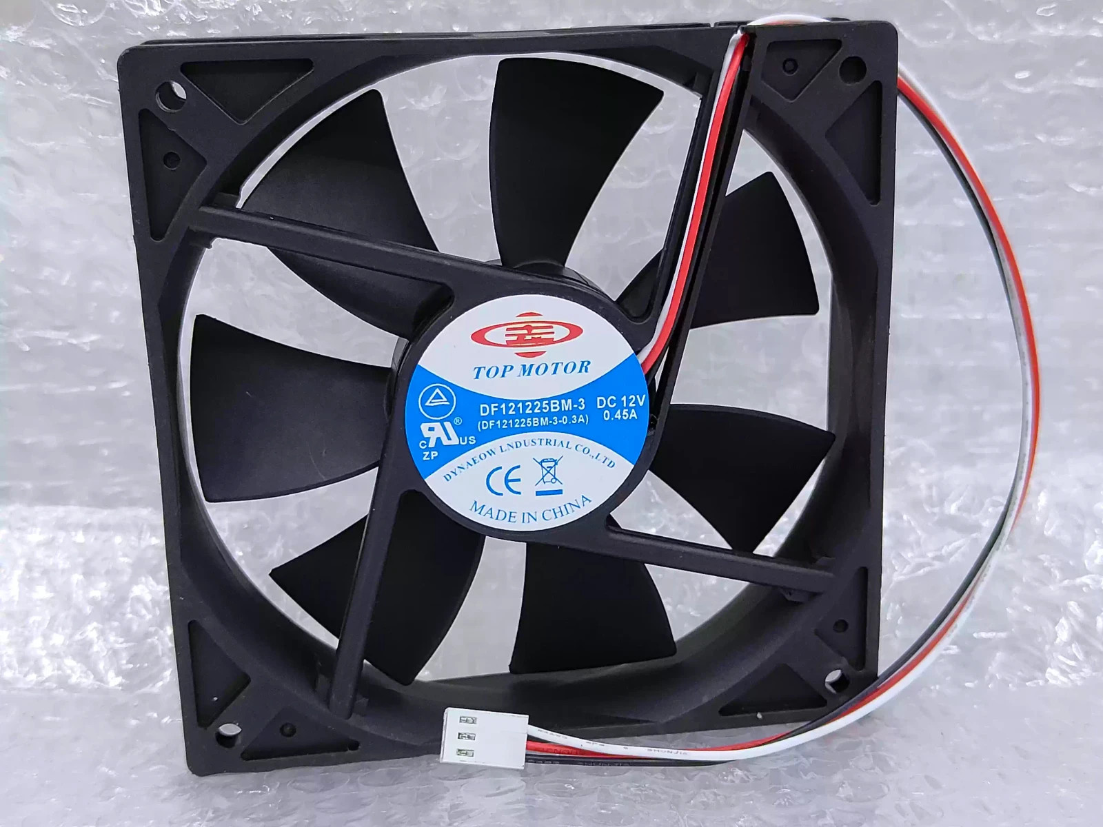 1PCS TOP MOTOR DF121225BM-3 120x120x25mm DC12V 0.45A 3-Pin Cooling Fan