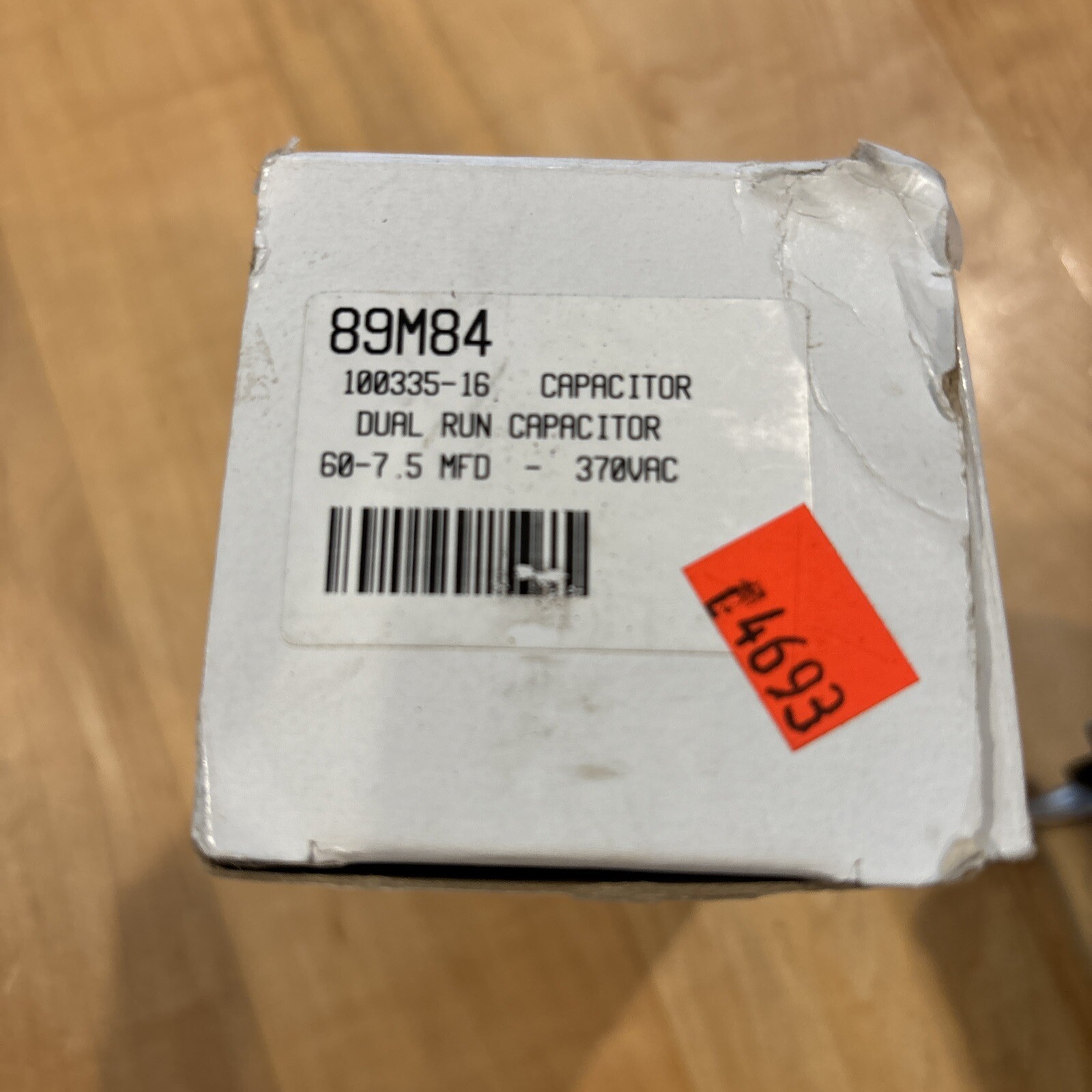 CDE 89M84 Dual Run Capacitor 60-7.5 370 VAC 50/60 Hz Assembled Mexico
