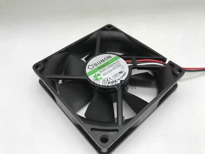 SUNON KDE1208PKV3 8020 DC12V 0.8W 8CM 3-wire cooling fan