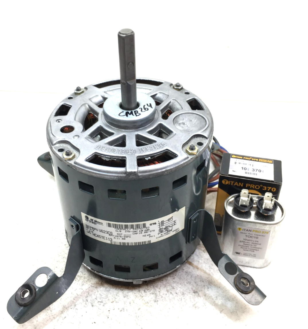GE 5KCP39PGV623CS Blower Motor 3/4 HP 115V HC45TE113 RPM 1075/3SPD used #CMB264