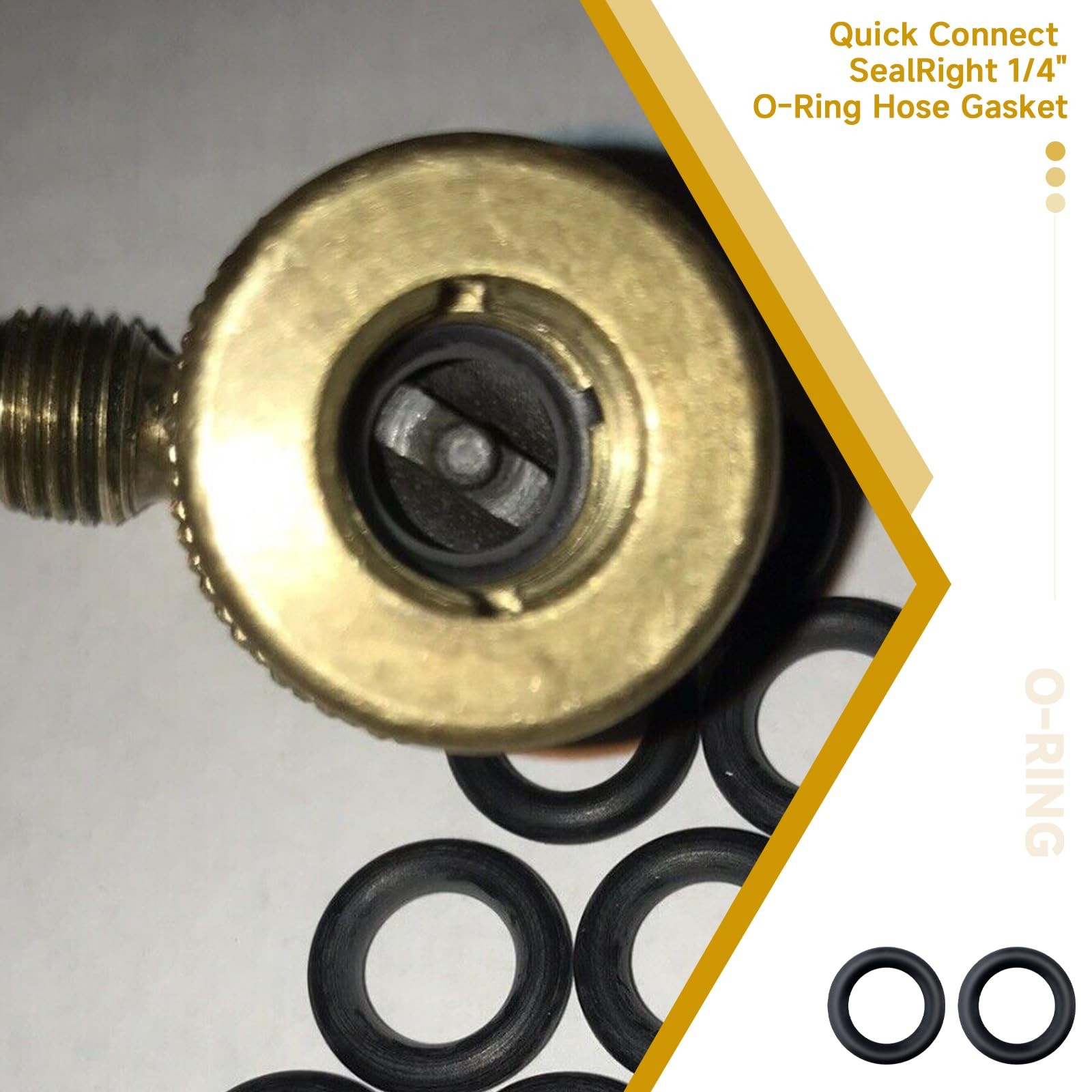 10-Pack 19037 O-Ring Seals Compatible with Yellow Jacket 19109 19209 BLACK