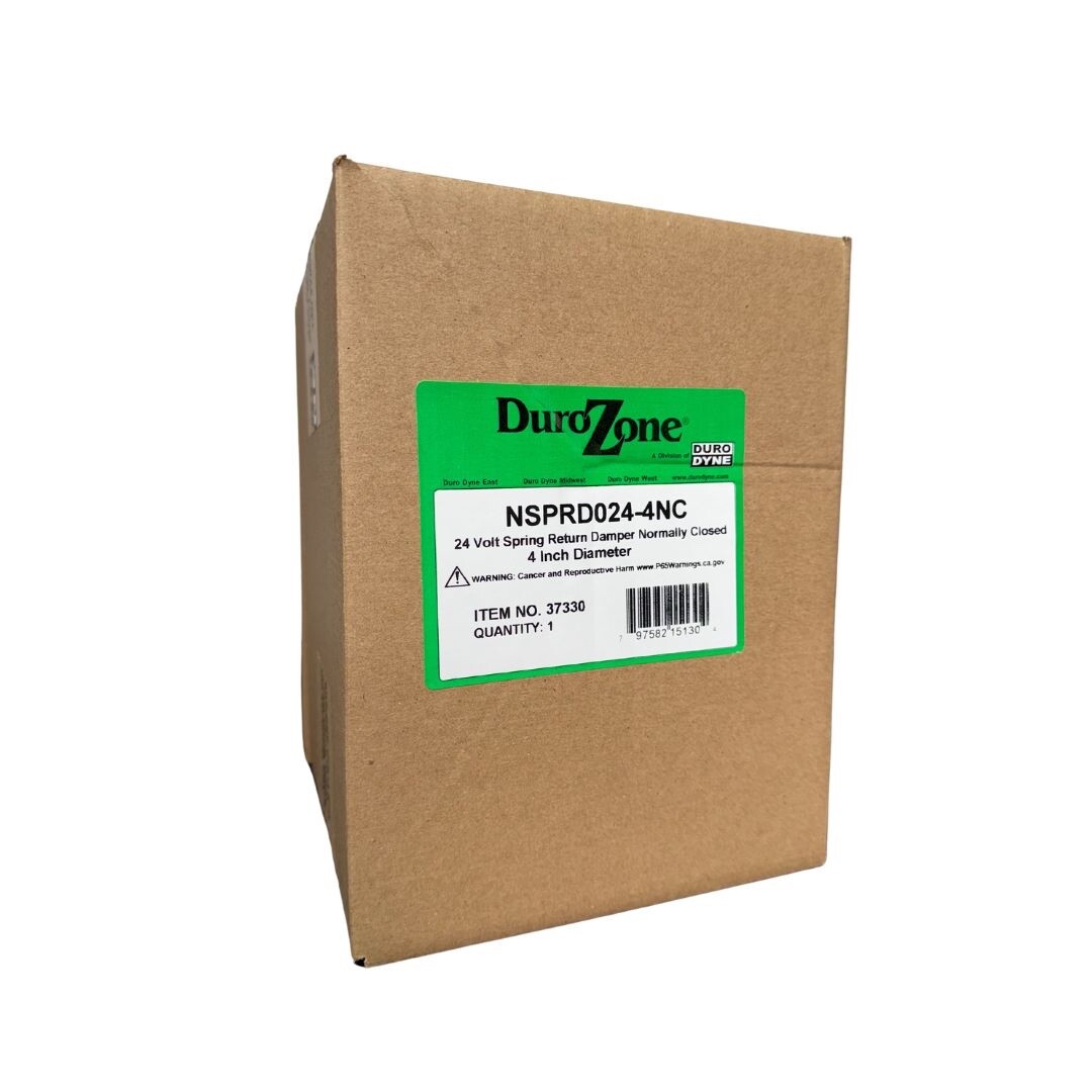 4″ DuroZone HVAC Motorized Electric Zone Control 24ac Power Damper Dampner NSPRD