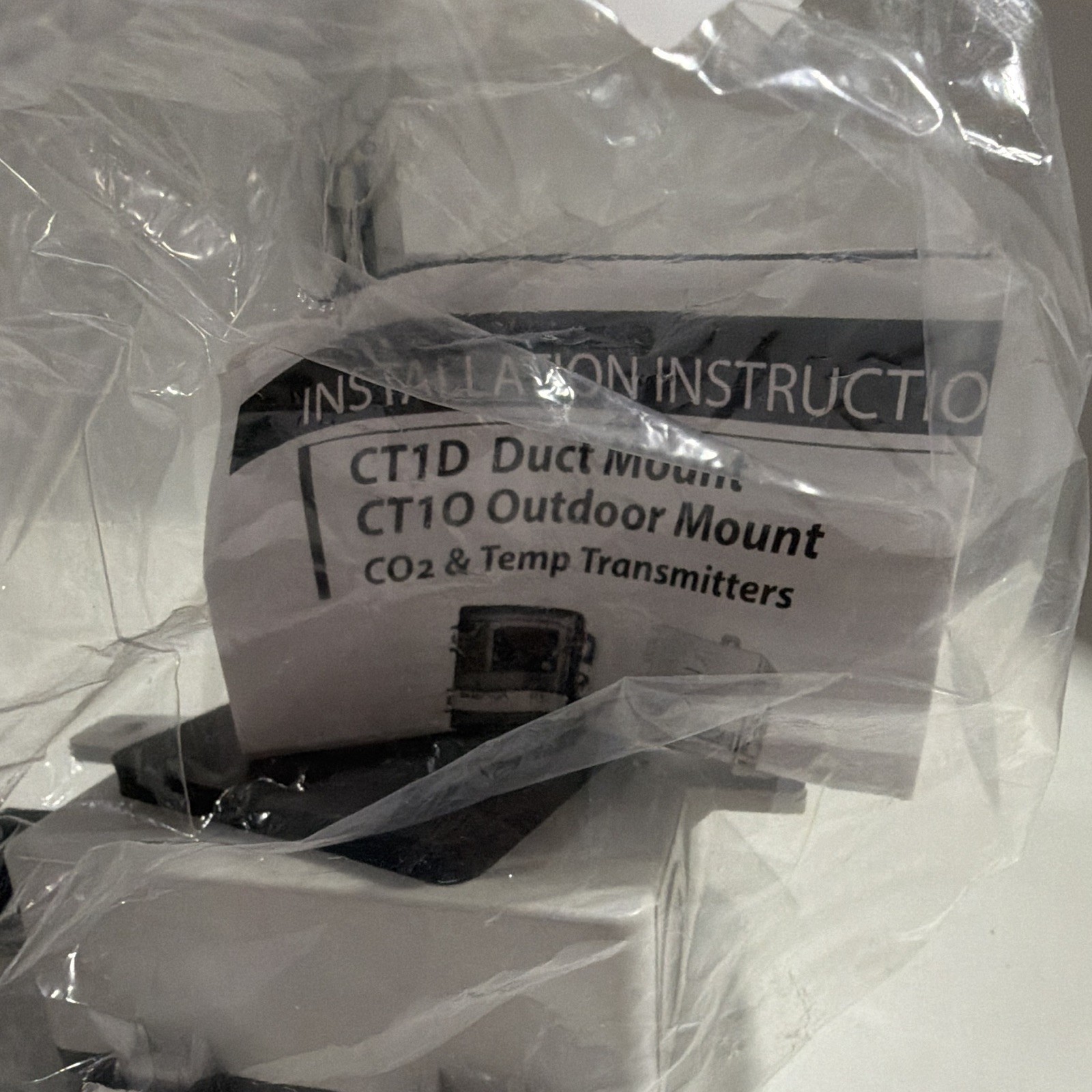 Senva CT1D-A3D CO2 Duct Sensor, Duct Mount, Black, 1/2 in Connection #52/16