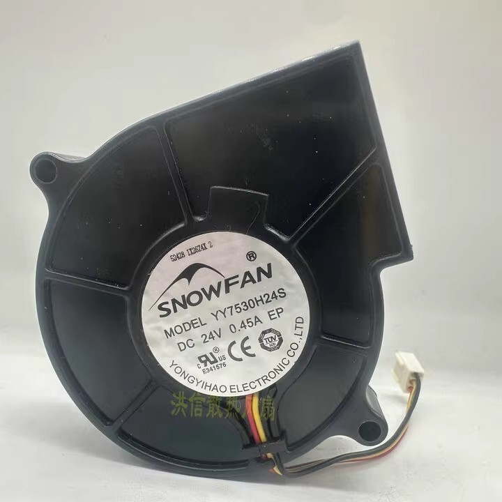1PCS SNOWFAN YY7530H24S DC24V 0.45A 3-pin blower turbine cooling fan