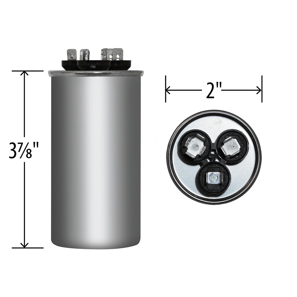USA 35+3 uf/MFD 370-440 VAC volts Round Dual Run Capacitor 50/60 Hz – Lot-1
