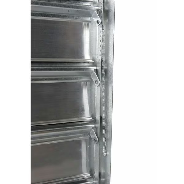 Dayton 36 in 38.75″H-W 4.5″L Alu Intake Shutter Dampr, 37 in x 37 in, Aluminum