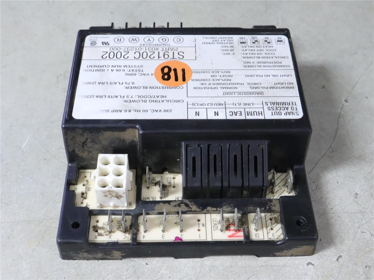 Honeywell ST9120C2002 Furnace Control Circuit Board 031-01237-000