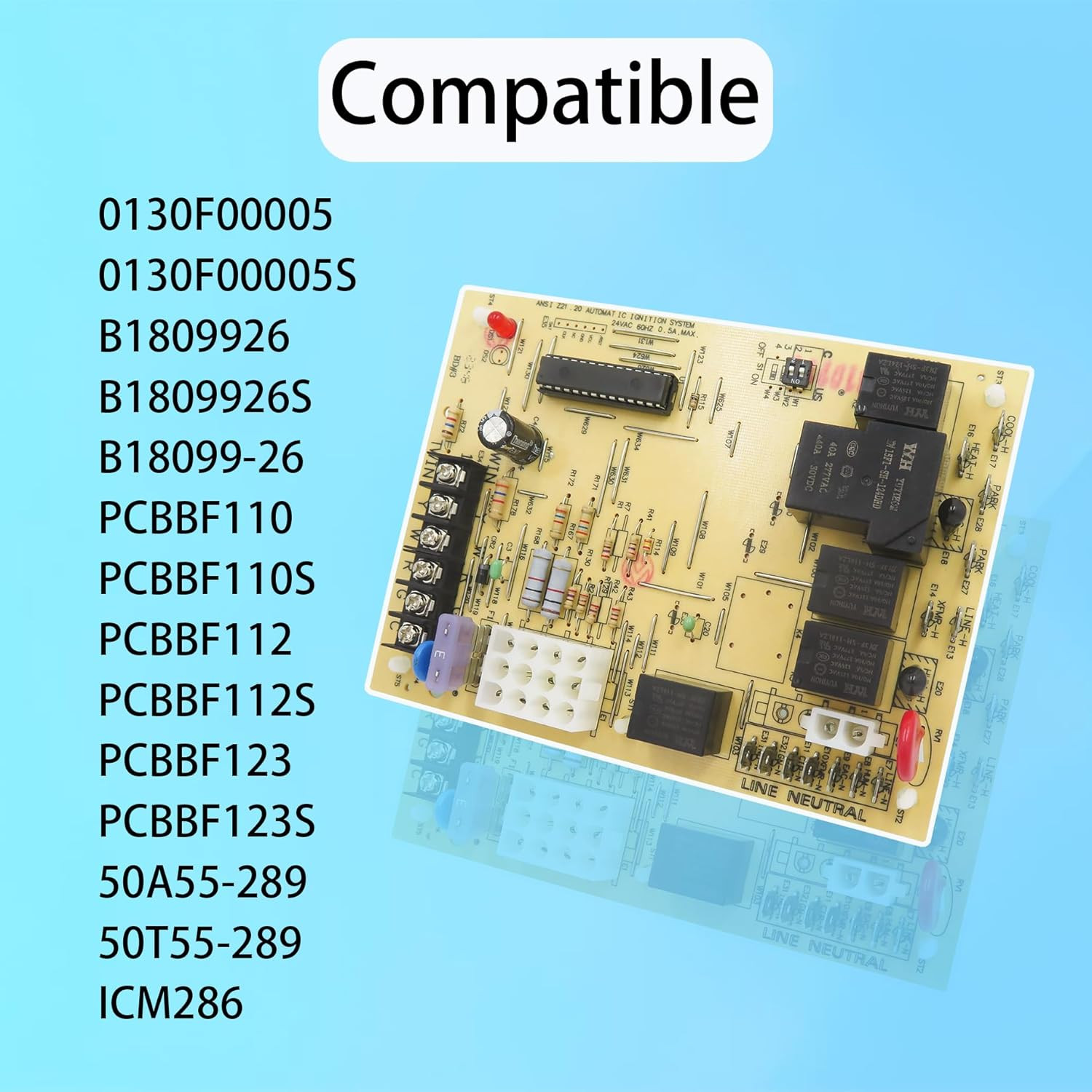 Furnace Control Board 50A55-743,Replacement for Amana/Goodman Furnace Control Ci