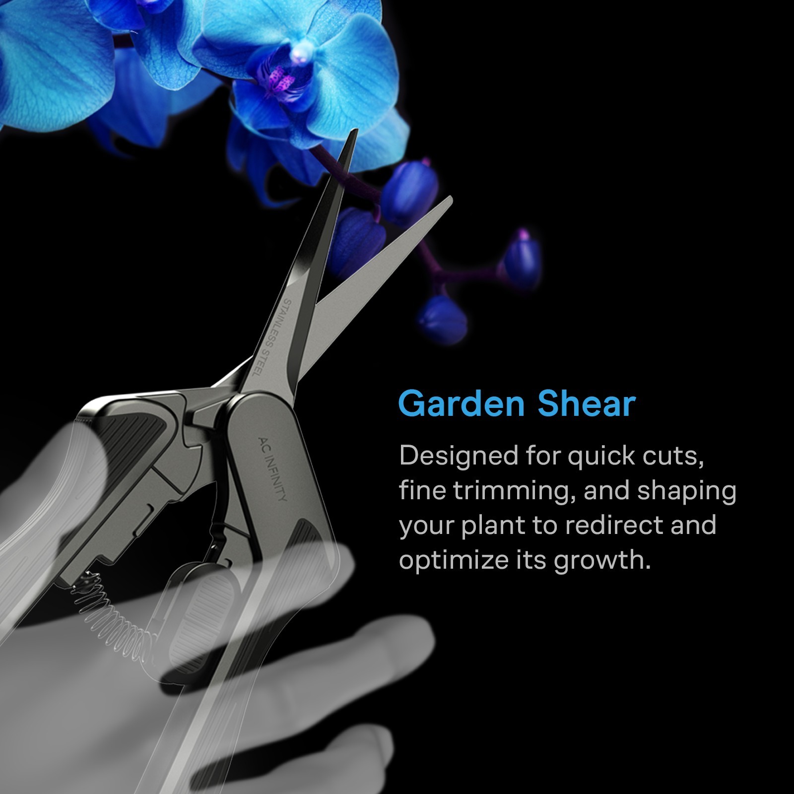 Pruning Shear 6.6″ with Cleaning Kit, Lightweight Body with Ergonomic Grip
