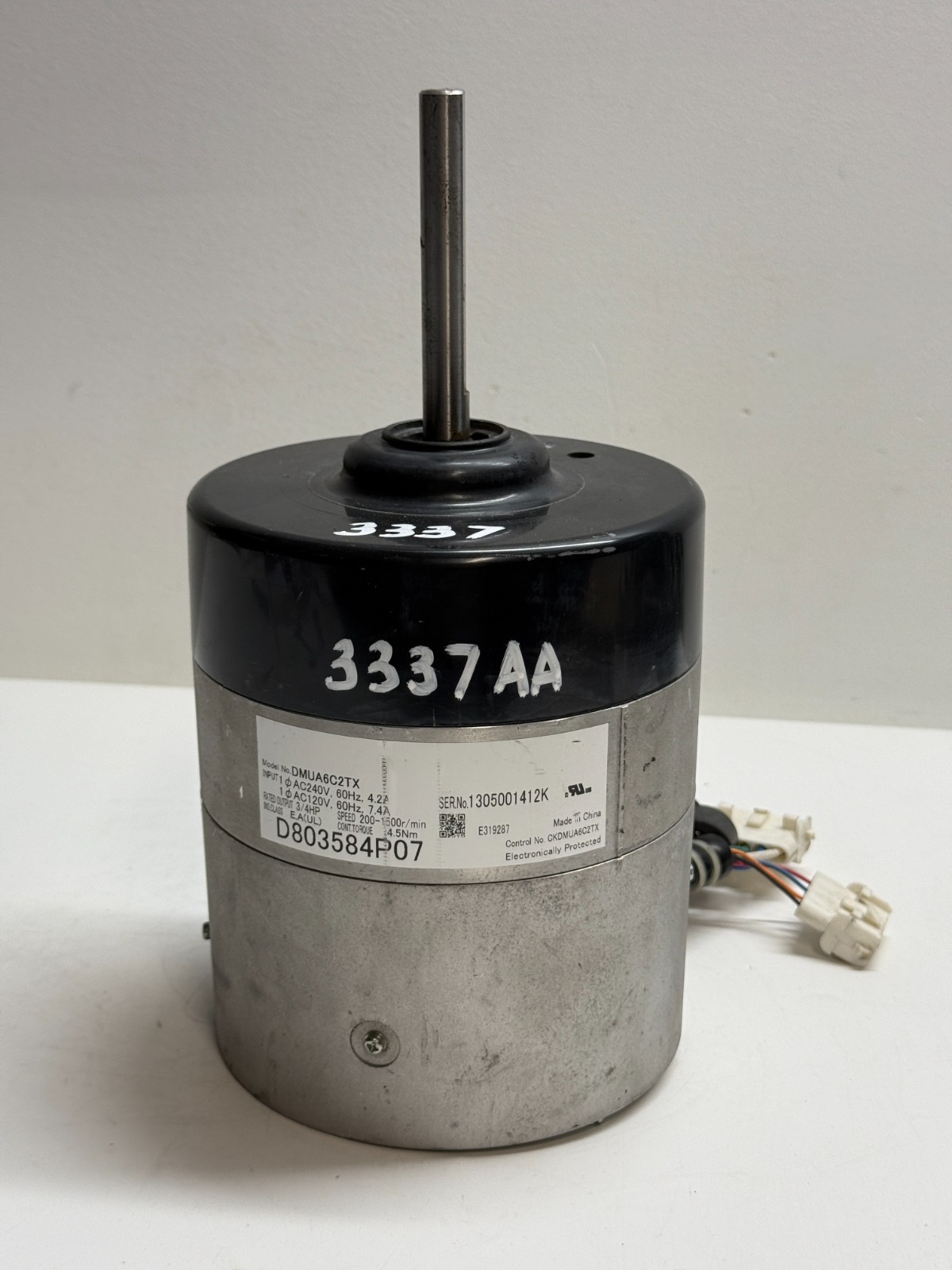 TRANE DMUA6C2TX Blower Motor D803584P07 3/4HP Motor and Module