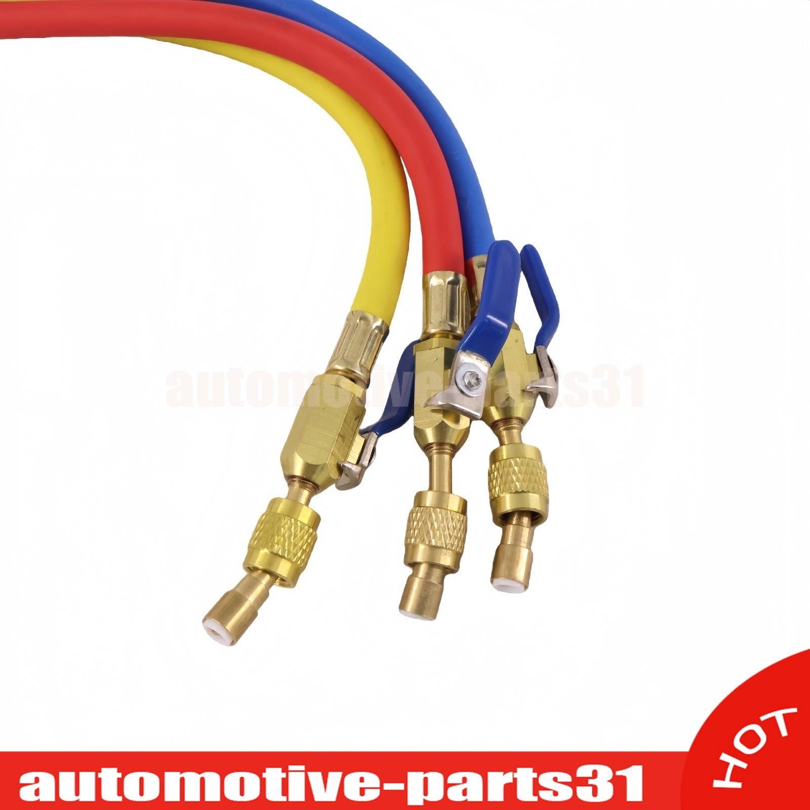 NEW For 29986 Plus II 72″ HVAC Charging Hose Set 1/4″ (3-Pack) US