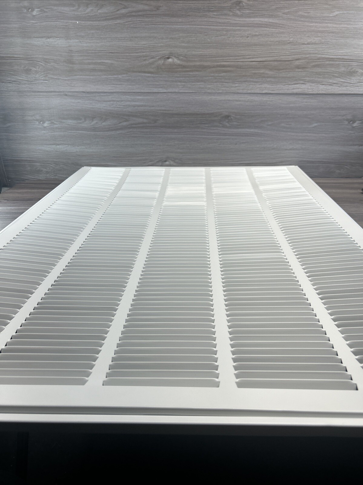 25 in. x 36 in. Hinged Steel Return Air Filter Grille in White ** Damaged