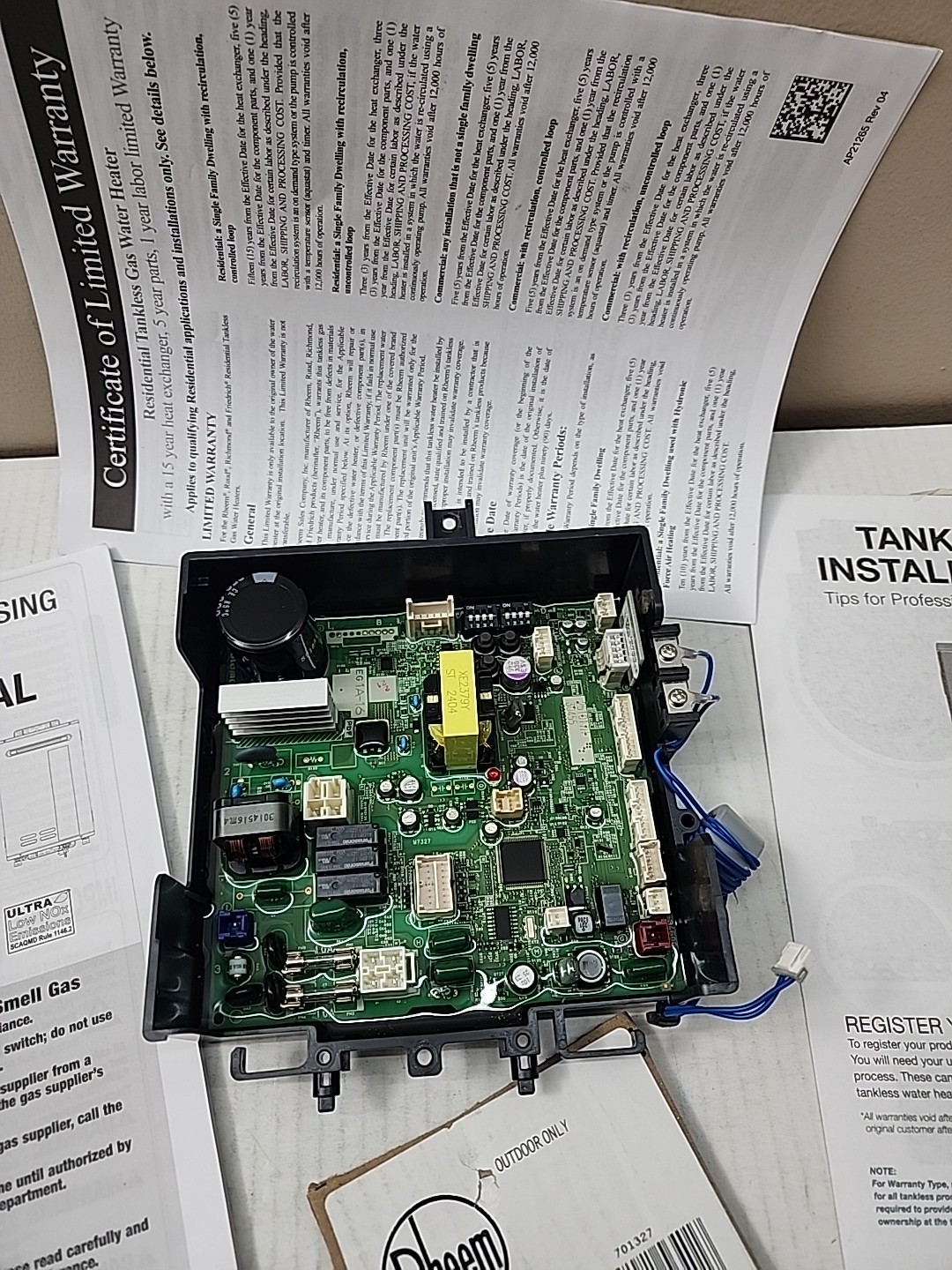 Rheem Control Board For Tankless Water Heater ECO200XELN-3