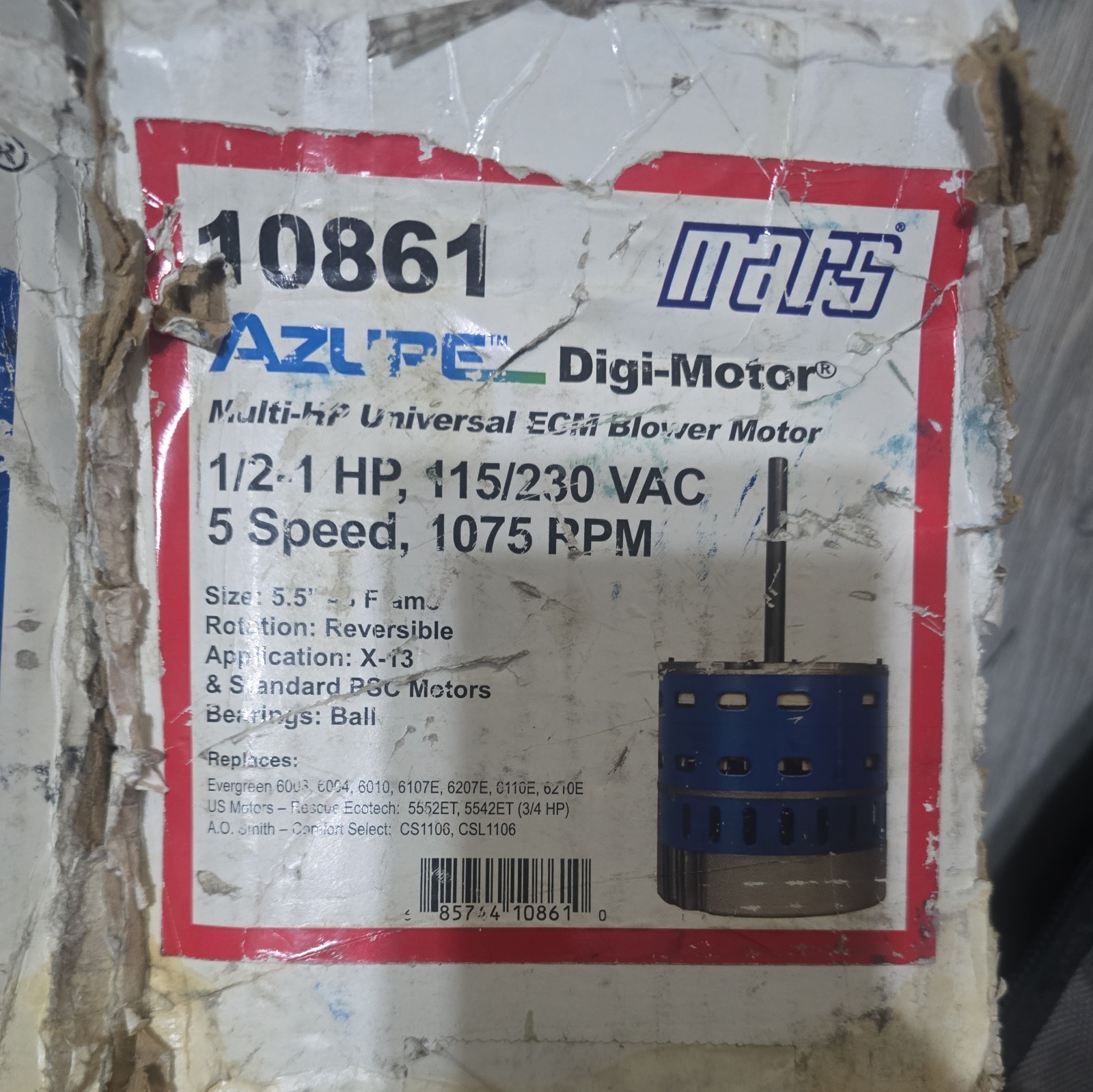 BROAD-OCEAN ZWK702E07515501 Blower Motor, Mars 10861