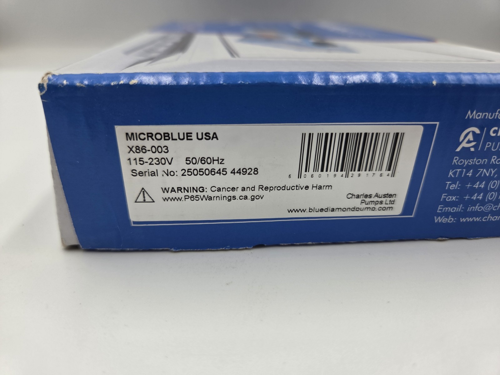 Blue Diamond MicroBlue X86-003 Condensate Removal Pump W/ Reservoir