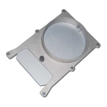 American Blower Supply Bgf10 Manual Blastgate, Cast Aluminum Body, Galvanized