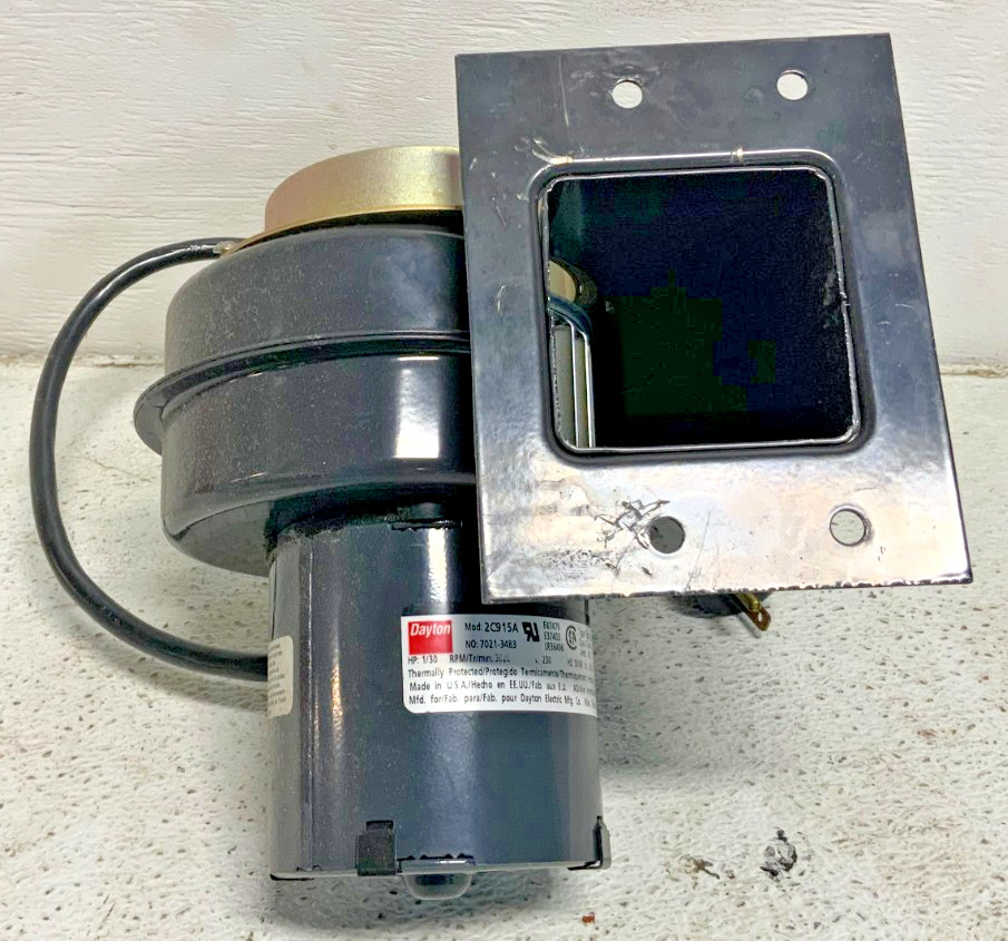 Dayton 2C915A Blower Motor Fan 3020RPM Type U21B 230VAC 1/30HP 58/54A 7021-3483