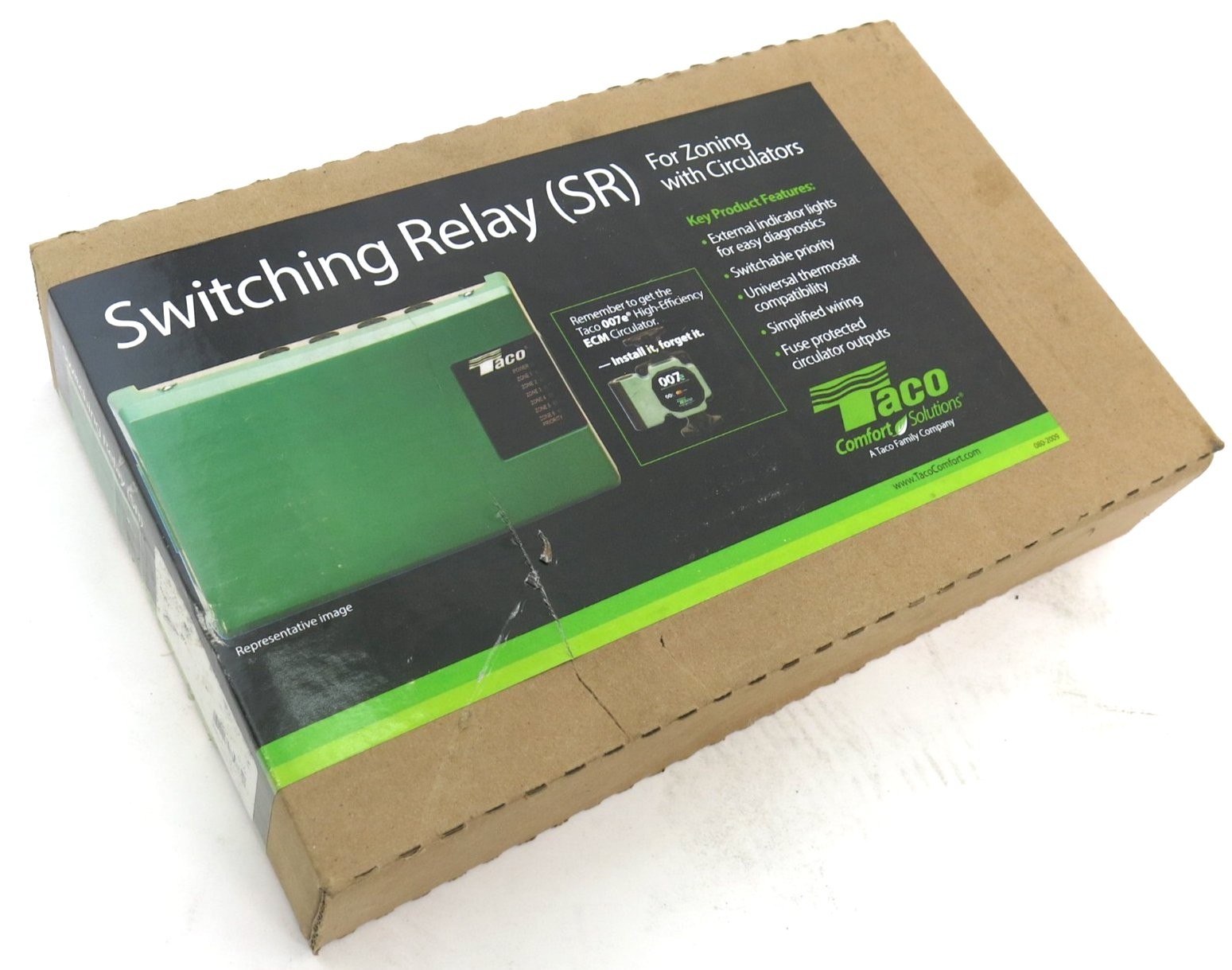 Taco SR502-4 Switching Relay 2-Zone With Circulators 120VAC 15A New In Box