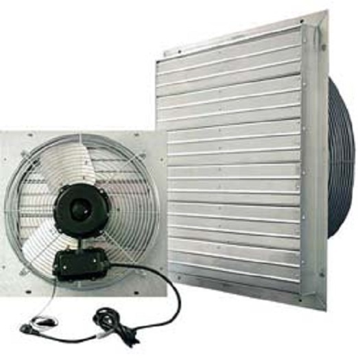 NEW! J&D ES Shutter Fan 20″-Indoor/Outdoor-115V-1PH-3 Speed-Aluminum Shutters!!