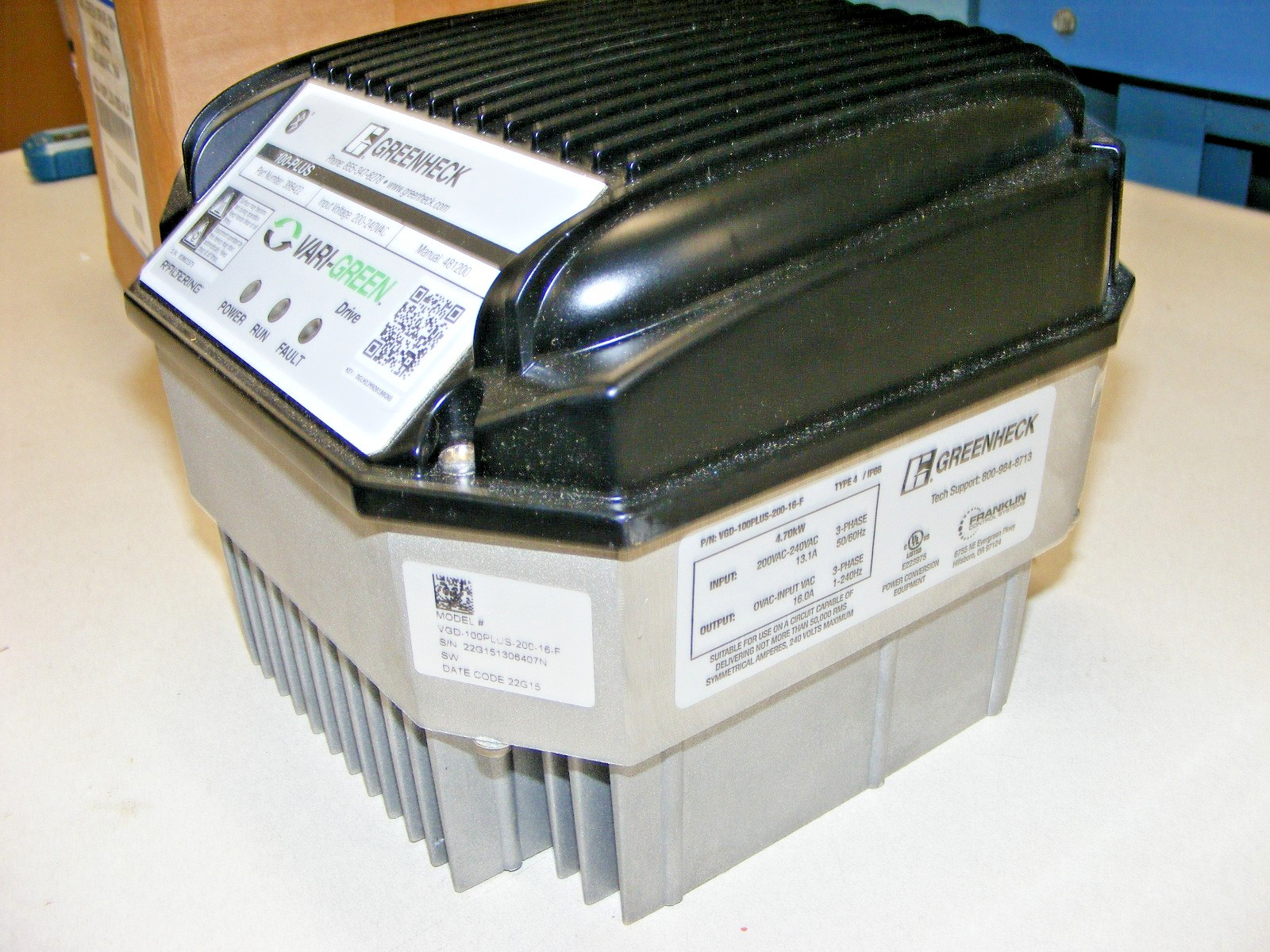 Greenheck VARI-GREEN Drive 386422 , 100 Plus , VGD-100PLUS-200-16-F (zz4)
