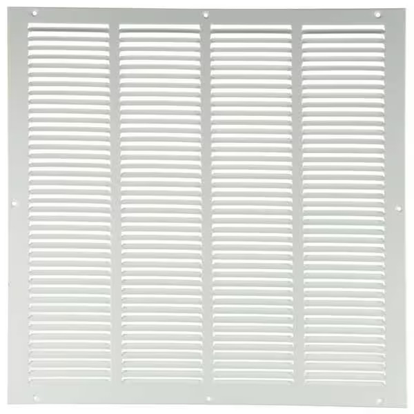 Ceiling/Wall Return Air Grille, 20 in W x 20 in H Opening, 1086cfm, White,