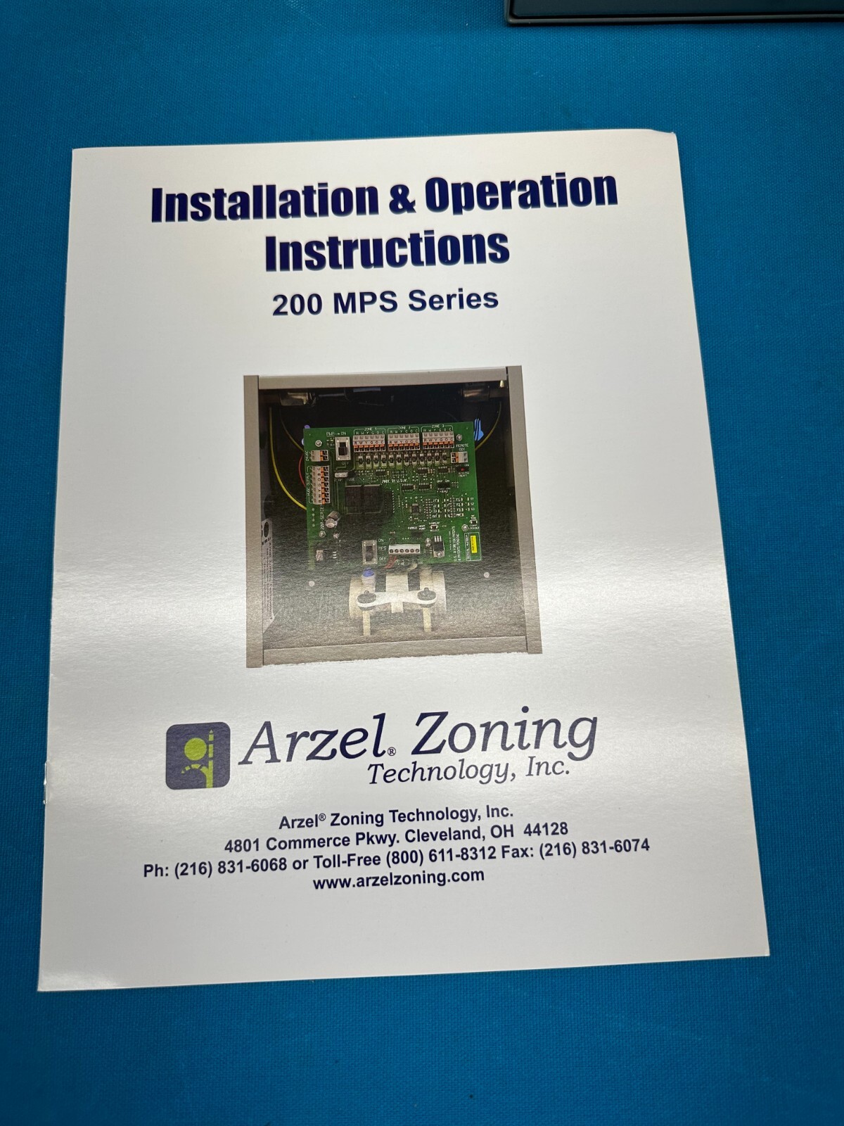 Arzel Zoning Technology 200 MPS Series 3-Zone Zoning Control Panel PAN-00203