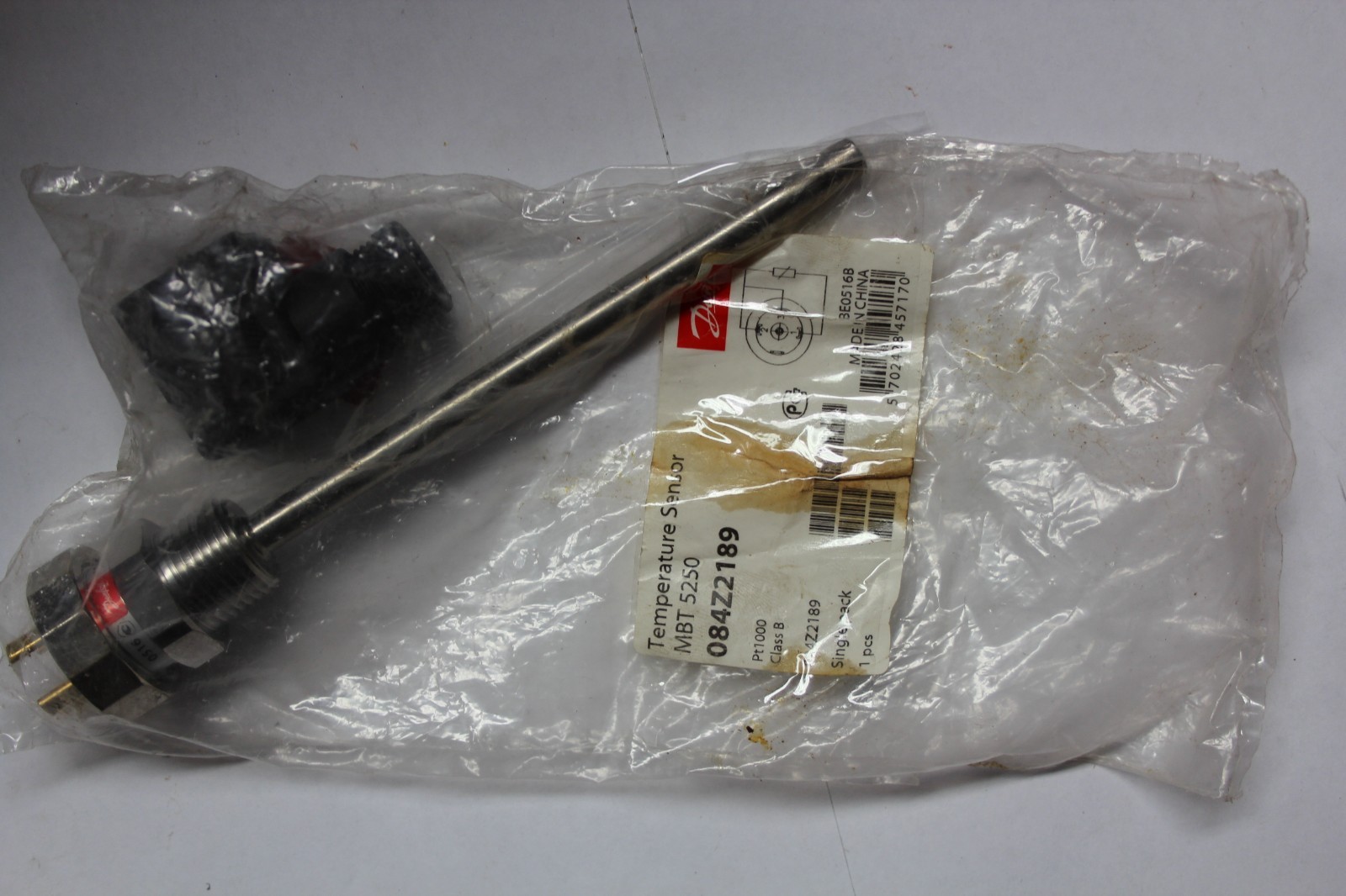 Danfoss MBT 5250 084Z2189 PT1000 Immersion Temperature Sensor 1/2″ NPT OEM