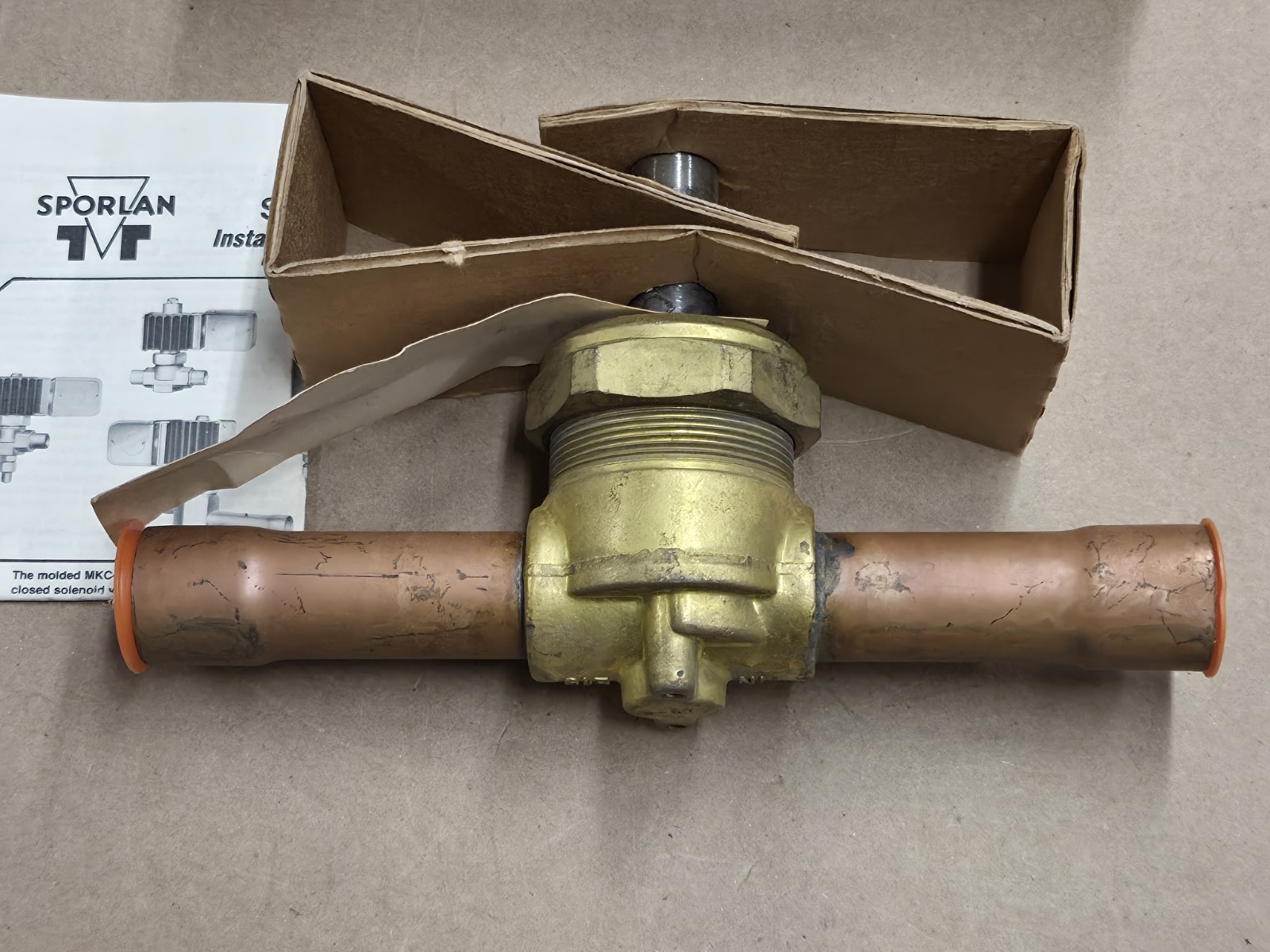 Sporlan E19S270 Solenoid Valve Less Coil 7/8″ ODF Solder