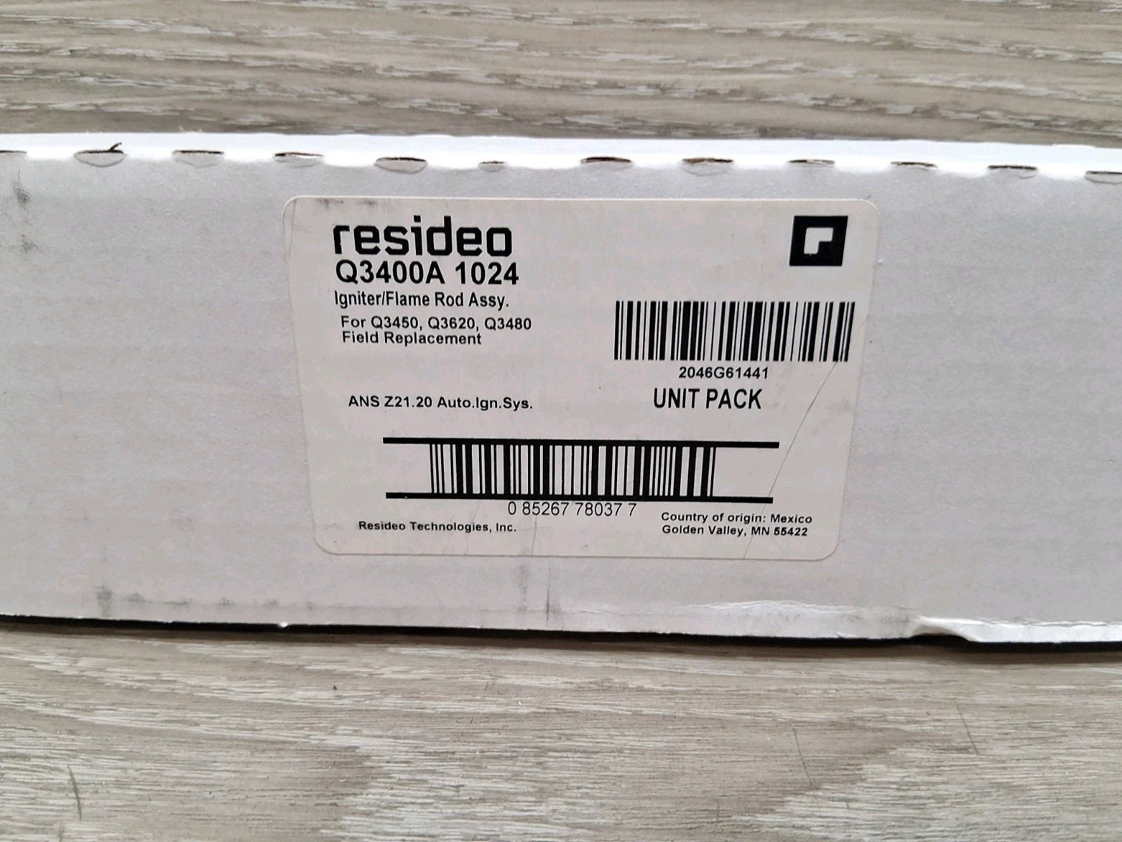 Honeywell (Resideo) Q3400A1024 Flame Rod Assembly, 30″ Ignition Wire for Q3450