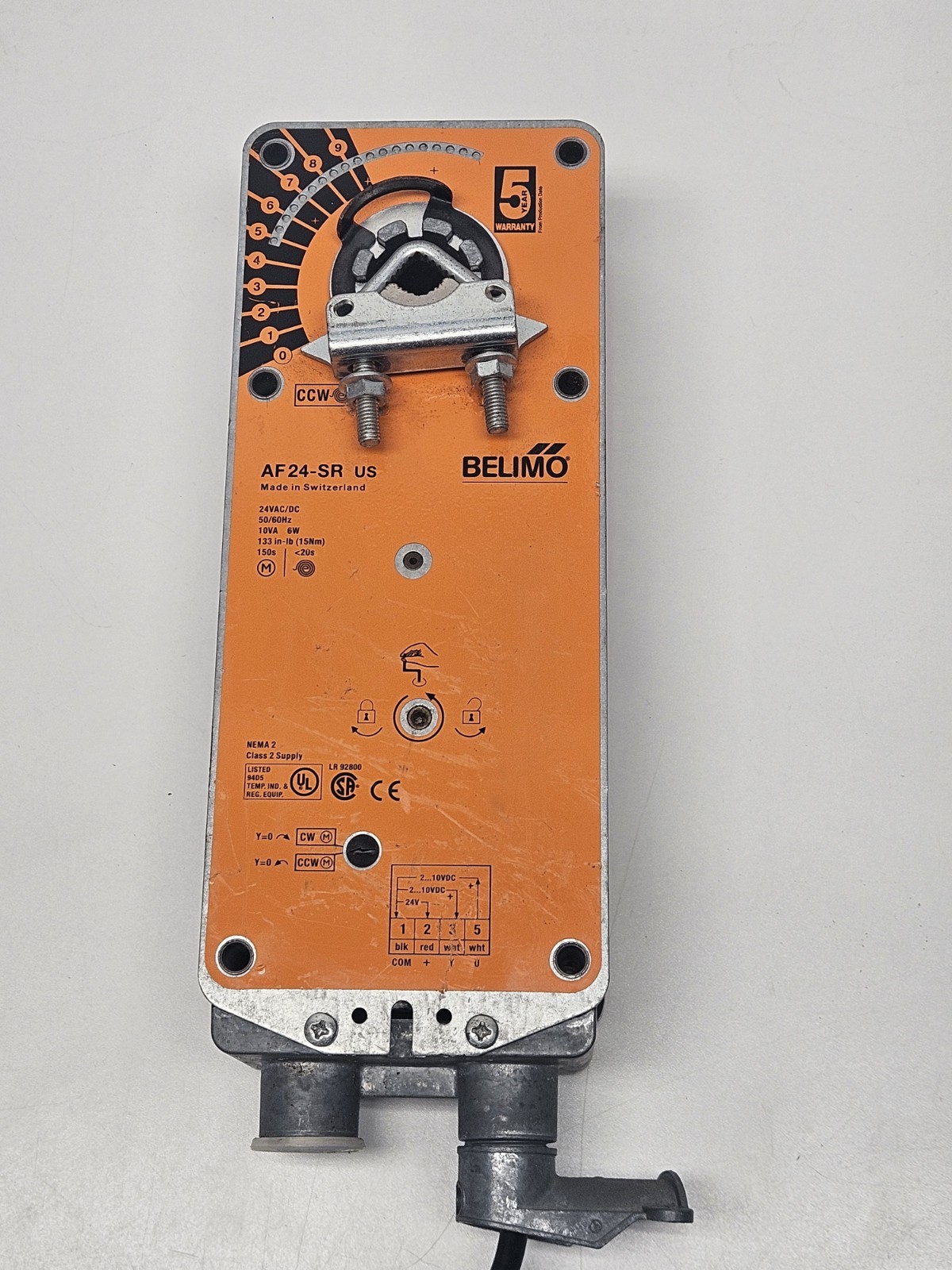 BELIMO AF24-SR US AF24SR US Spring Return Damper Actuator 24VAC 2-10 VDC HVAC