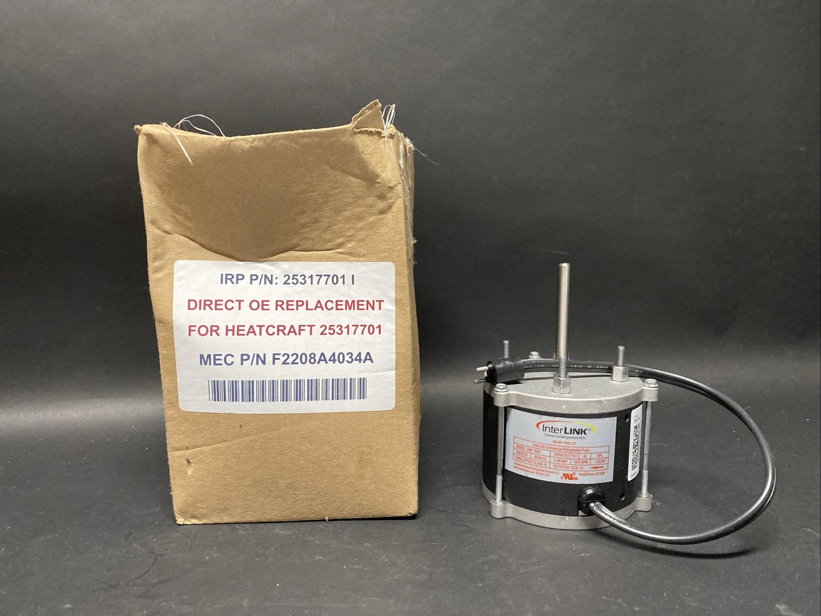 Heatcraft / Bohn /Interlink OEM 25317701 MOTOR FAN 1/15 HP 208/230V Z8