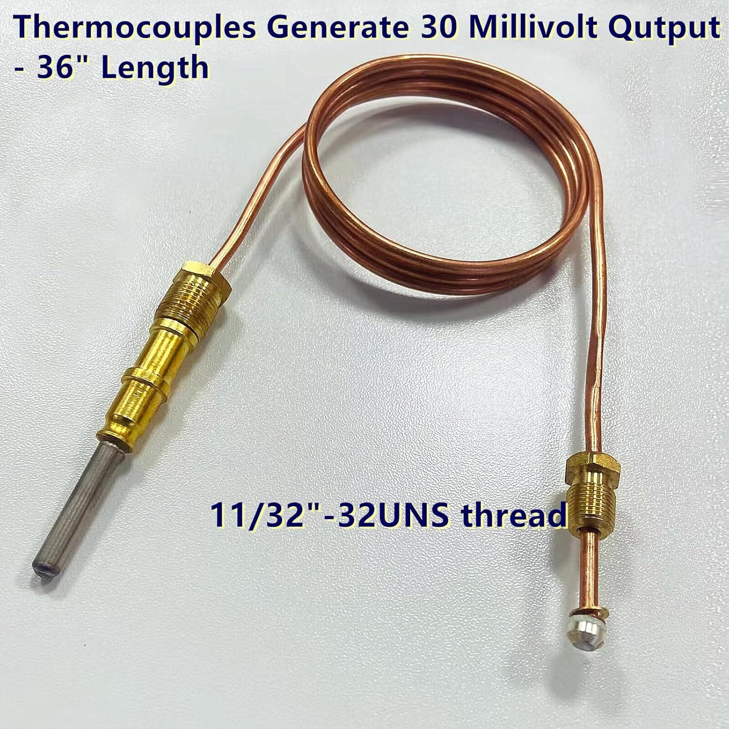 48in Snap-Fit Replacement Thermocouple 1980-048 For Robertshaw Universal 1745