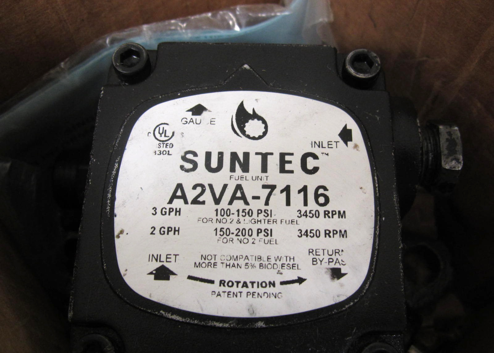 New Suntec A2VA-7116 Single Stage Fuel Unit Oil Burner Pump Free Shipping