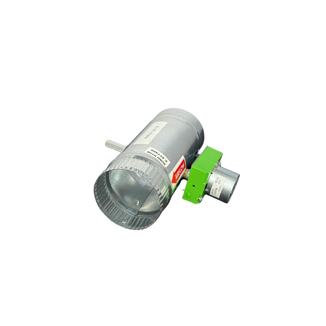 Durozone 4″ round HVAC motorized air control damper dampner 3 wire 24V AC RD-04