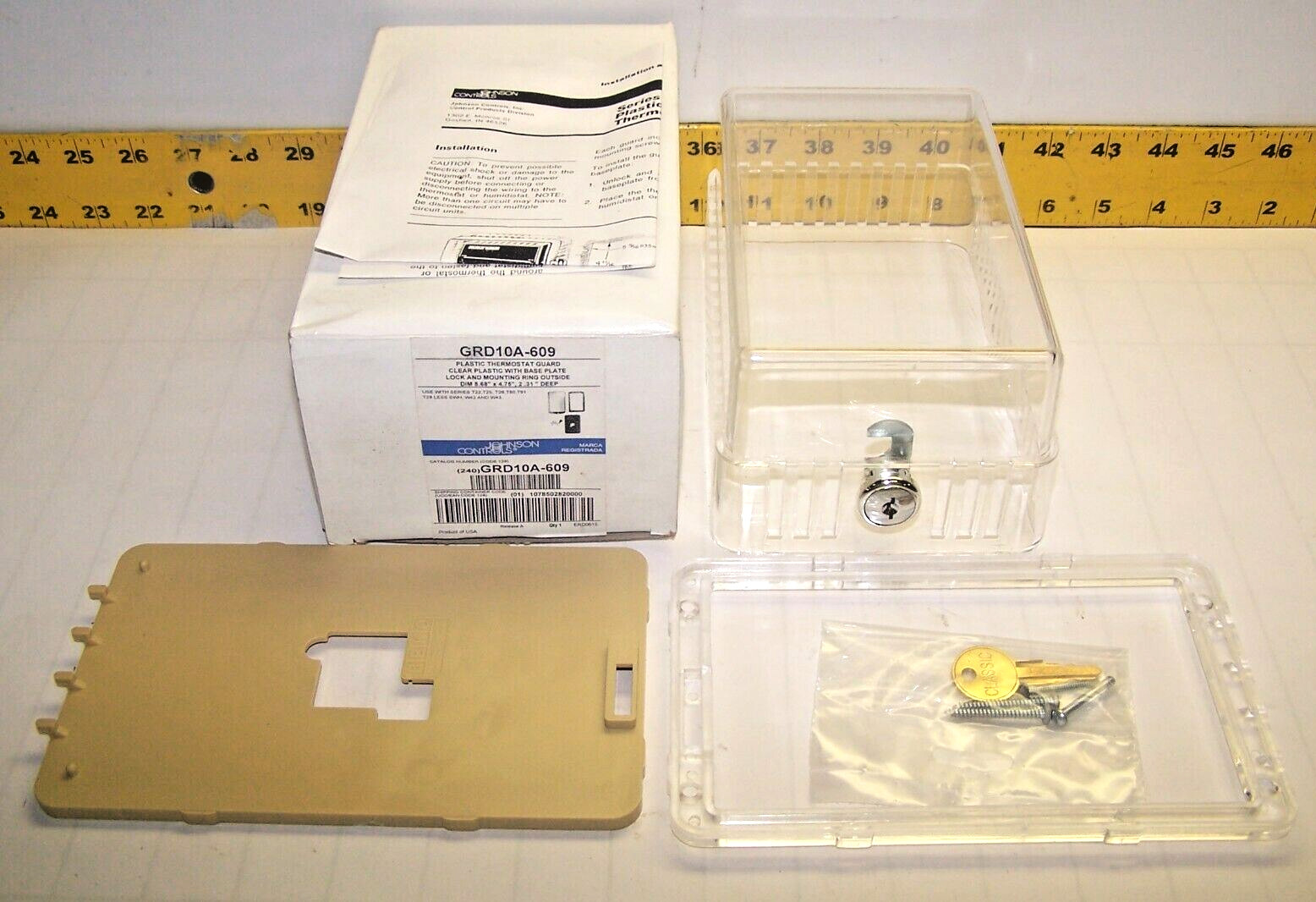 New Johnson Controls Plastic Thermostat Guard GRD10A-609